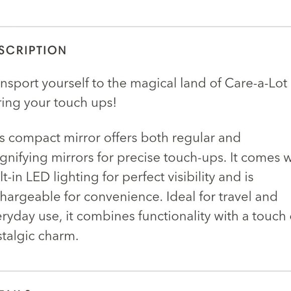 Impressions X Care Bears Rechargable Compact Mirror - Picture 7 of 10